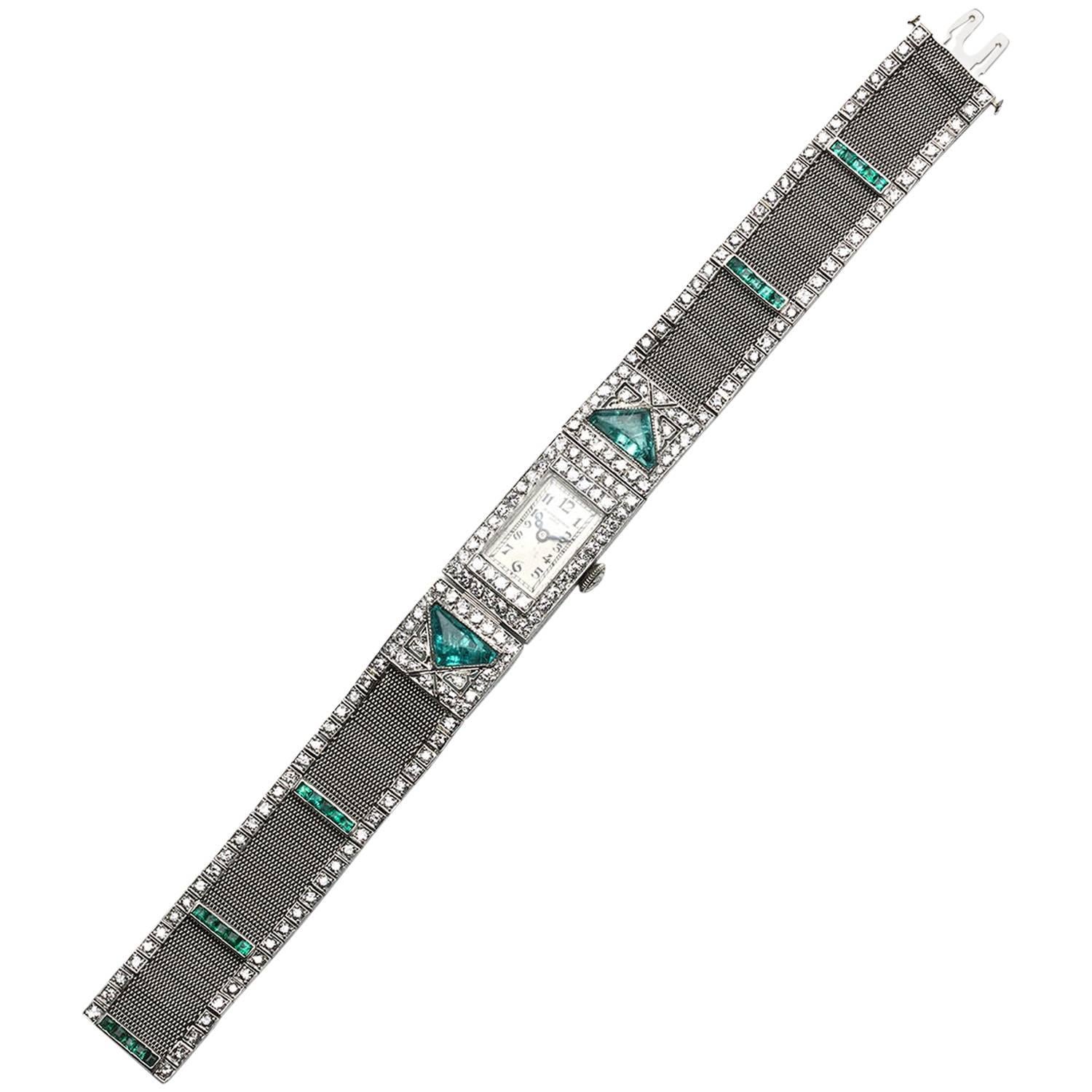 Vacheron Constantin Ladies Platinum Diamond Wristwatch