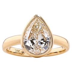 2.02 Carat Diamond Pear Shape Ring