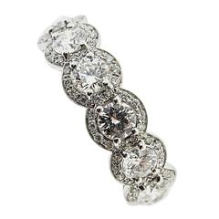 Diamond Gold Eternity Band Ring 11