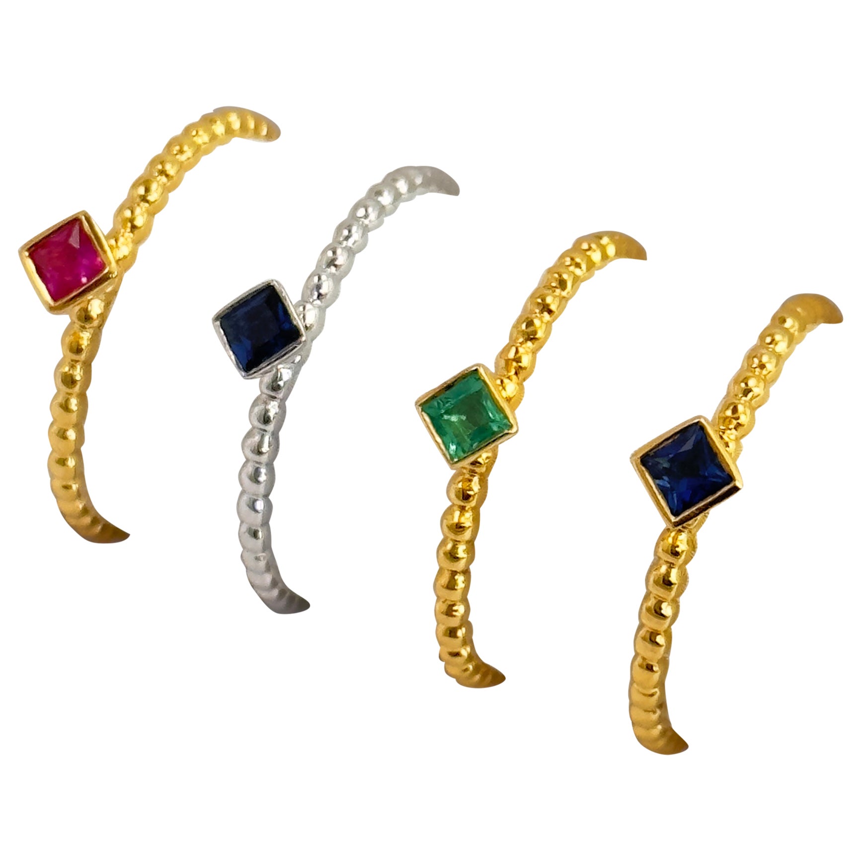 Another great addition! We are building our gemstone solitaire collection bit by bit for you to enjoy this holiday season and for the new year! Made with genuine gemstones, these rings are made in 18k solid gold. Bezel set center stones, these rings