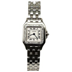 Cartier Panthère pour femmes 1660 avec lunette en or blanc 18 carats