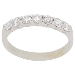 Classic Diamond Band Made in 18k White Gold