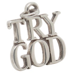 Vintage Tiffany & Co. 'Try God' Charm Pendant for a Necklace or Bracelet