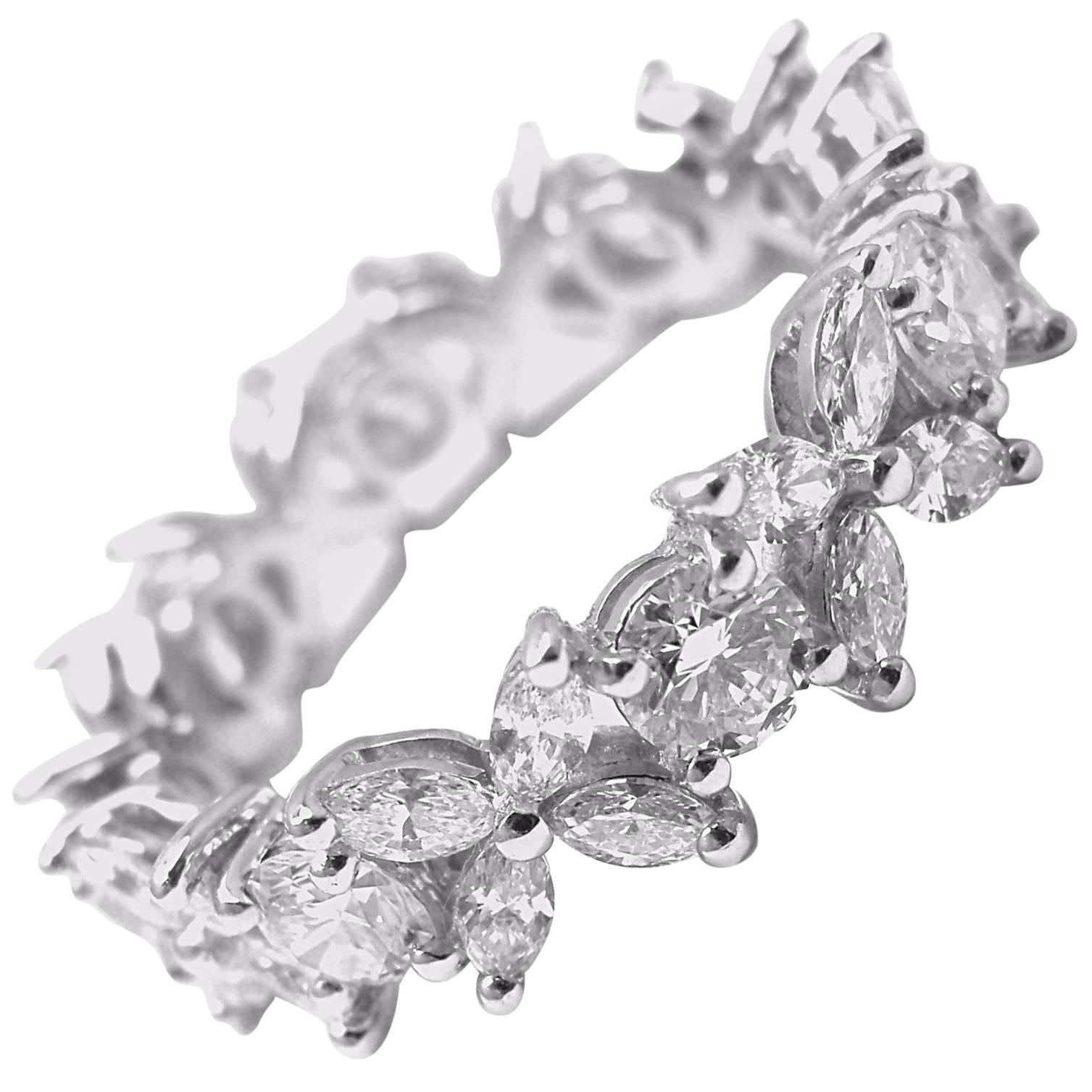 Tiffany & Co. Diamond Platinum Victoria Eternity Band Ring