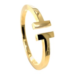 Tiffany & Co. ‘'T' Square Bracelet 18 Karat Yellow Gold