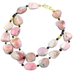 Pinky Pink Peruvian Opals Necklace