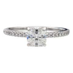 Tiffany & Co. Platinum True Cut Diamond .99 Carat Tw H VVS2 Engagement Ring