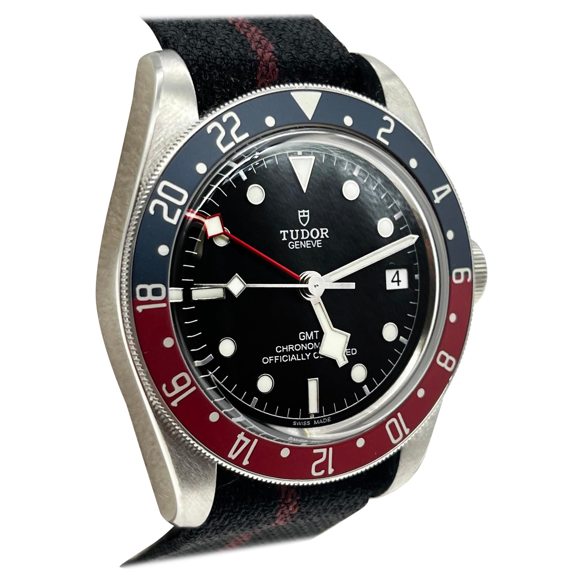 2022 Tudor Black Bay GMT 79830 Pepsi Red and Blue Stainless Steel Box Paper For Sale