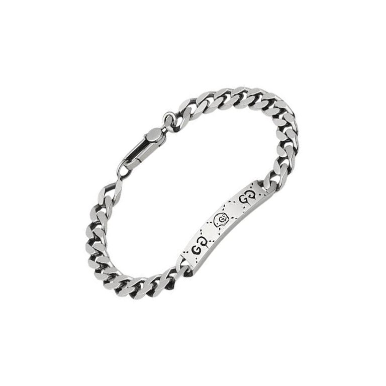 Gucci Ghost Chain Silver Bracelet YBA455321001 For Sale