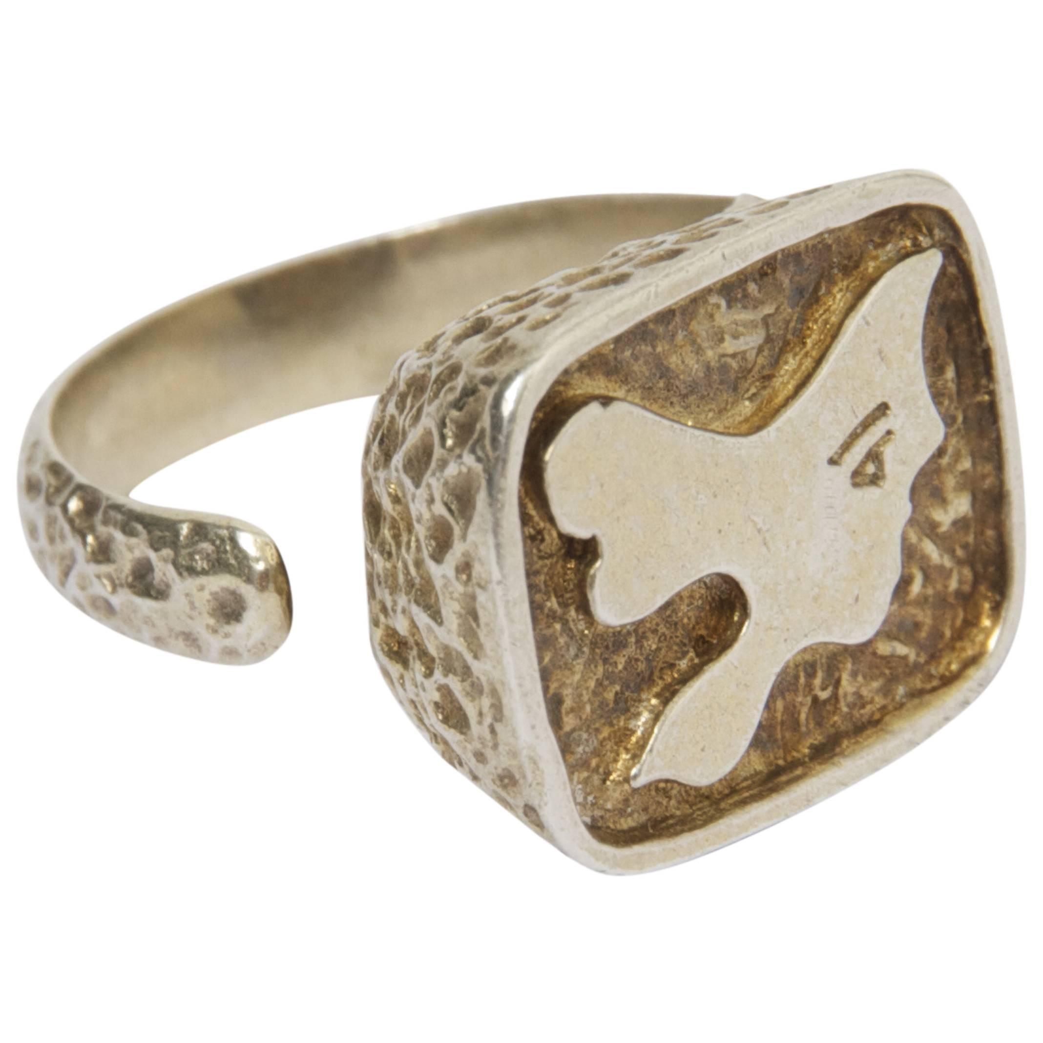 1962 Georges Braque Silver "Circe" Ring