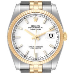 Rolex Datejust 36 Steel Yellow Gold Jubilee Bracelet Mens Watch 116233