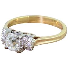 Art Deco 0.68 Carat Old Cut Diamond Engagement Ring