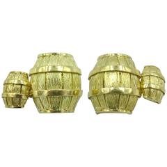 1970s Cartier Gold Barrel Cufflinks 8