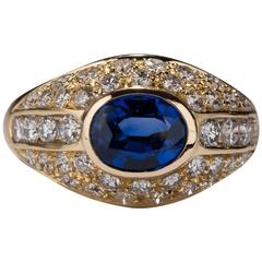 1.25ct Sapphire and Diamond Ring