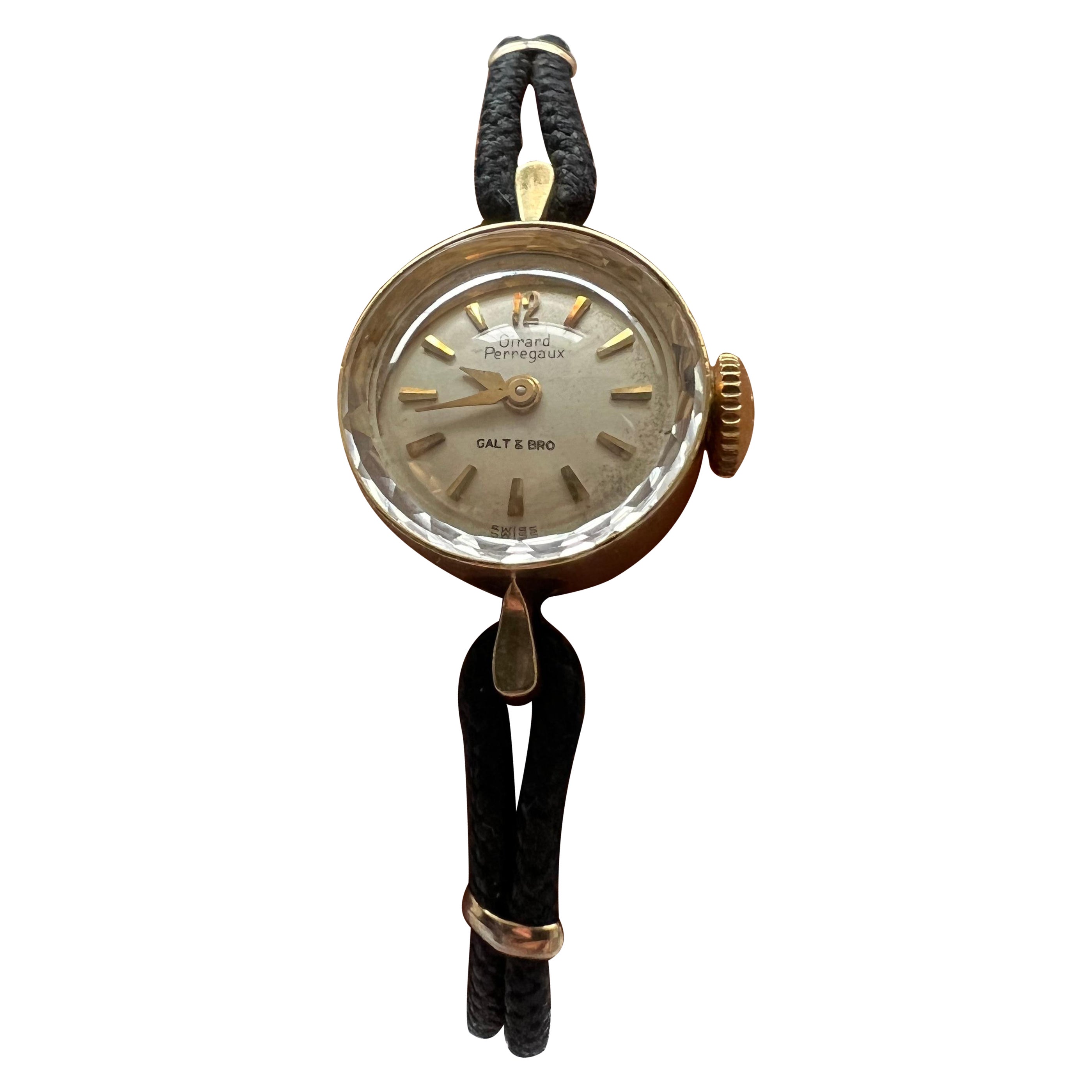 Antique Wristwatch Watch 14k Gold Case Galt Vintage Estate Item Find For Sale