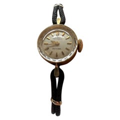 Antike Armbanduhr 14K Gold Gehäusegalt Vintage Nachlass-Objekt Finden