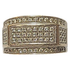 Men’s 0.50 Carat Diamond Multi-Channel Geometric Ring in 10k White Gold