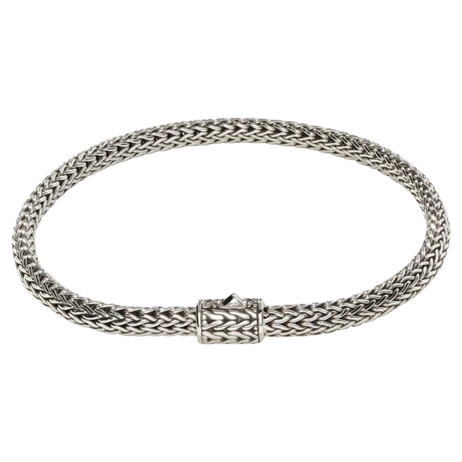 John Hardy Classic Chain Sterling Silver Bracelet BB96CXUL  For Sale