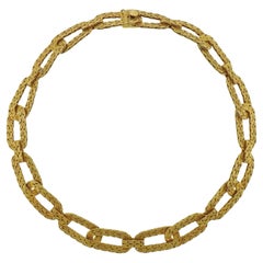 Buccellati Gold Woven Link Necklace