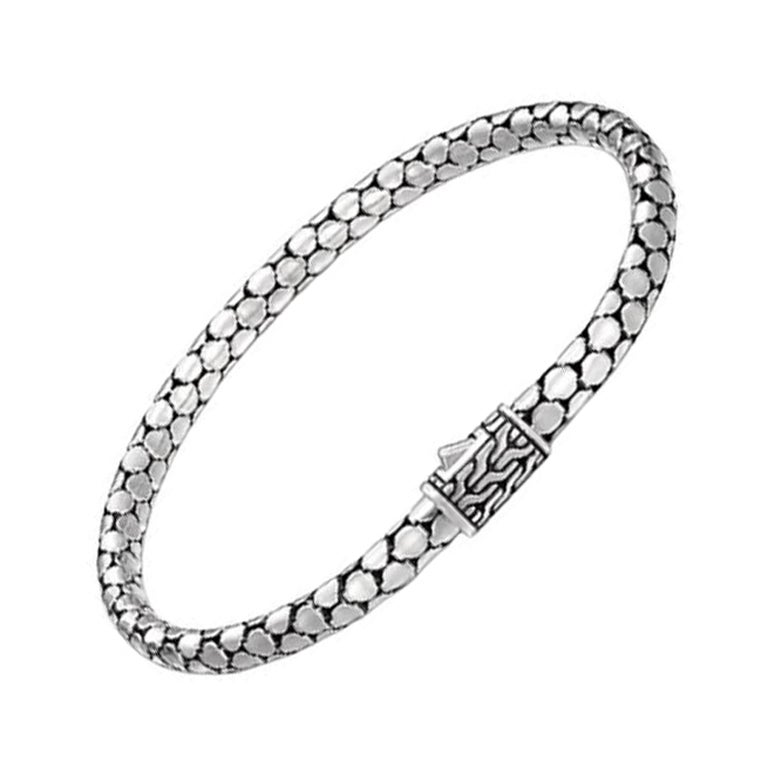 John Hardy Bracelet à pois en argent sterling BB34386XUL