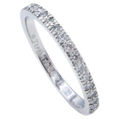 Tiffany & Co. Soleste Platinum Carat Round Diamond Eternity Band Wedding Ring