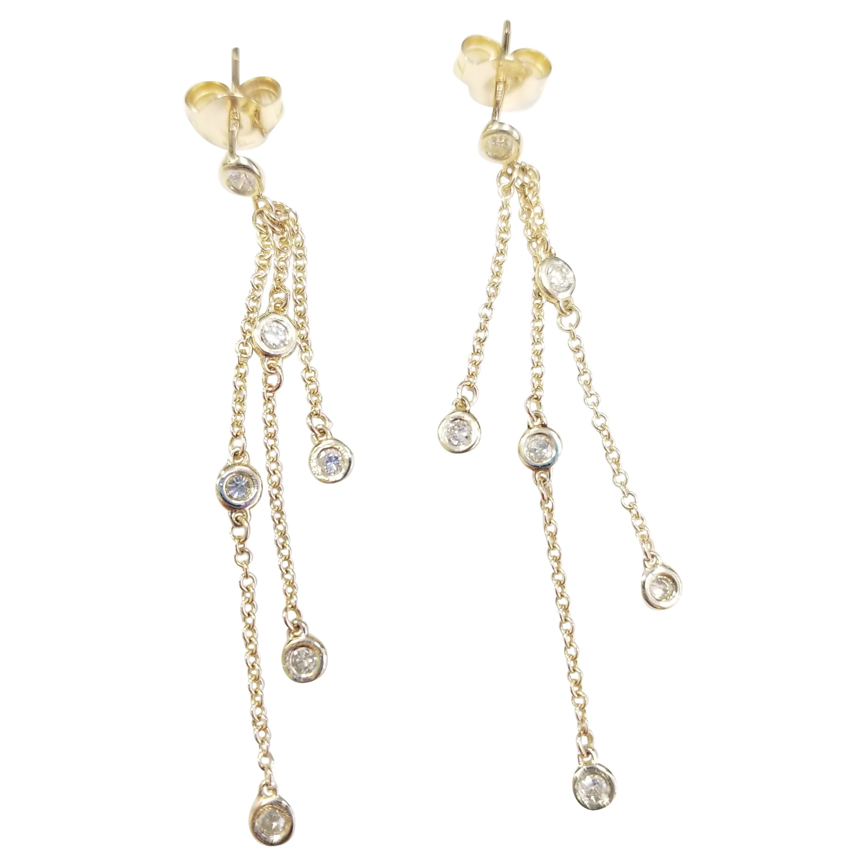 Gold 2 Row Yard Earrings