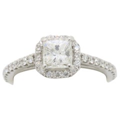 Petite Princess Cut Diamond Engagement Ring