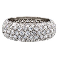 Tiffany & Co. Platinum Diamond Pave 5 Row Etoile Eternity Ring 3.75 Carats