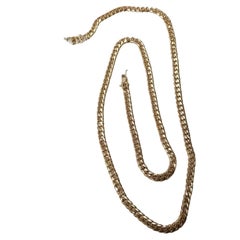 18k Rose Gold and Curb Link Chain Weighing 53.5 Grams