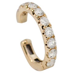 Pave Ear Cuff in 18K Yellow Gold with 0.66ct Diamond