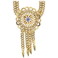 Sapphire Gold Necklace 