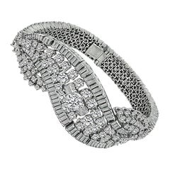 Bracelet en platine avec diamants de 18,00 carats