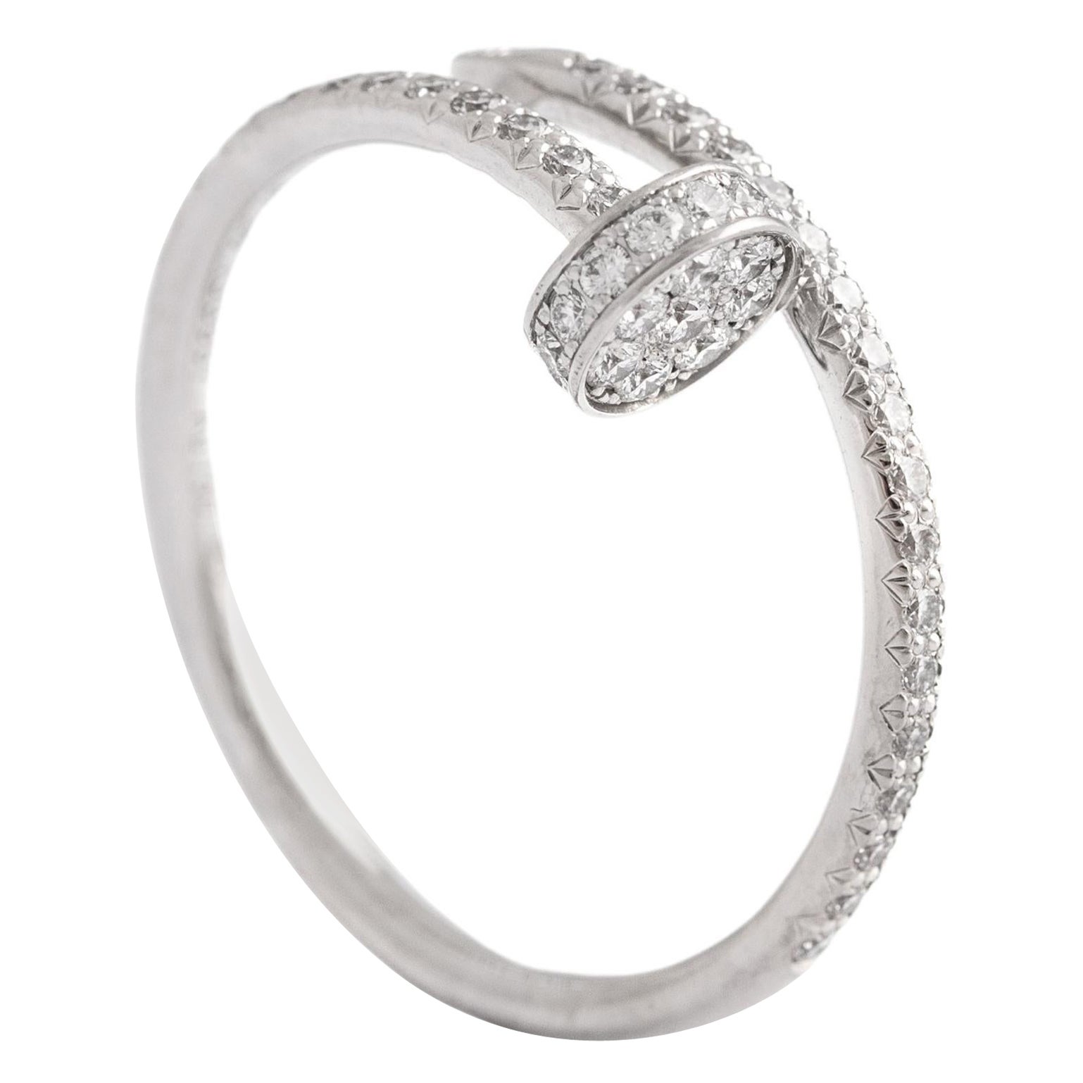 Cartier Juste Un Clou Diamond White Gold 18k Ring