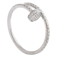 Cartier Bague Juste un Clou en or blanc 18 carats et diamants 