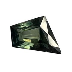 1.08ct Bi Colour Unheat Yellow Blue Sapphire Fancy Trapeze IGI Certified Blister