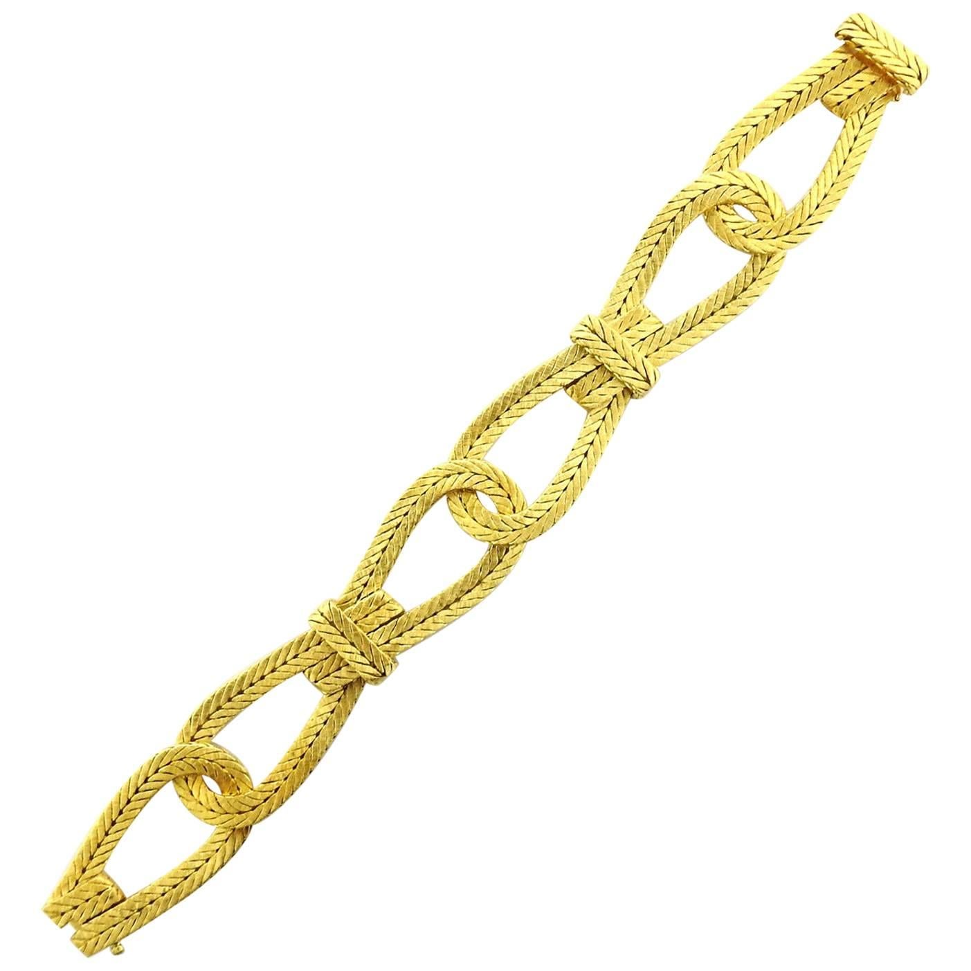 Buccellati Oro Gold Twisted Link Bracelet