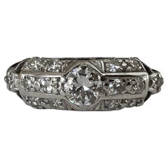 Used Art Deco Diamond Cluster Ring