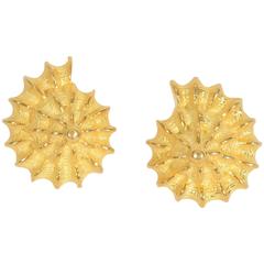 Valentin Magro Gold Shell Earrings 3