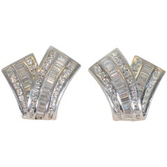 Charles Krypell Diamond Gold Earrings