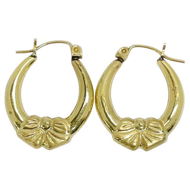 Alessandro Fanfani Yellow Gold Diamond Enamel Earrings, 1.12 Carat For ...
