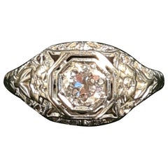 Superb Art Deco Diamond Engagement Ring