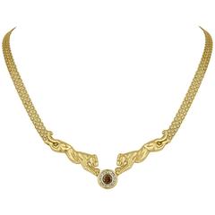 Diamond Gold Panther Necklace 12