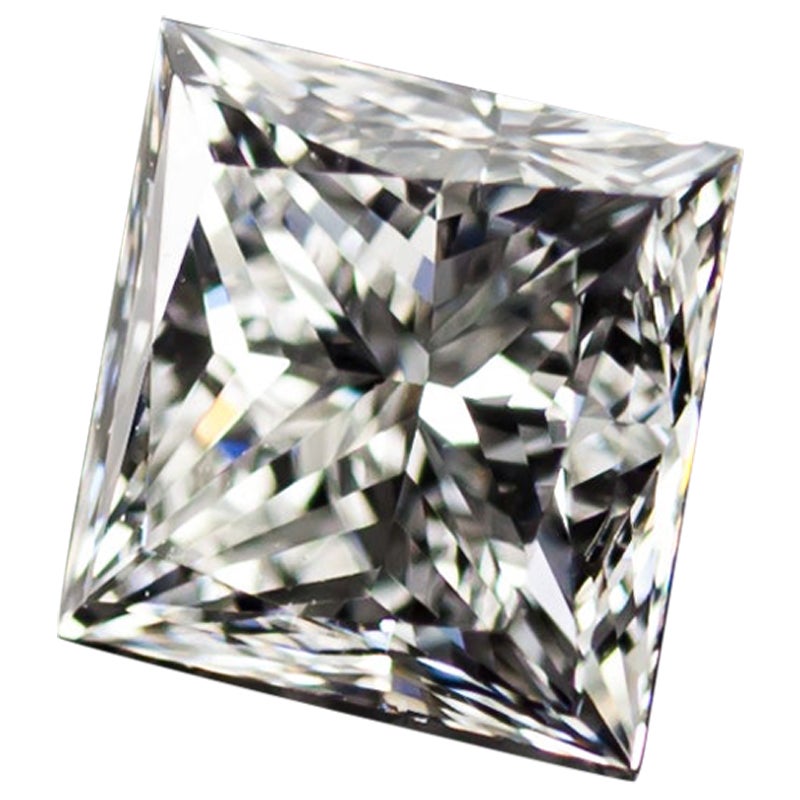 Diamant taille princesse de 1,03 carat non serti I/VS1 certifié GIA