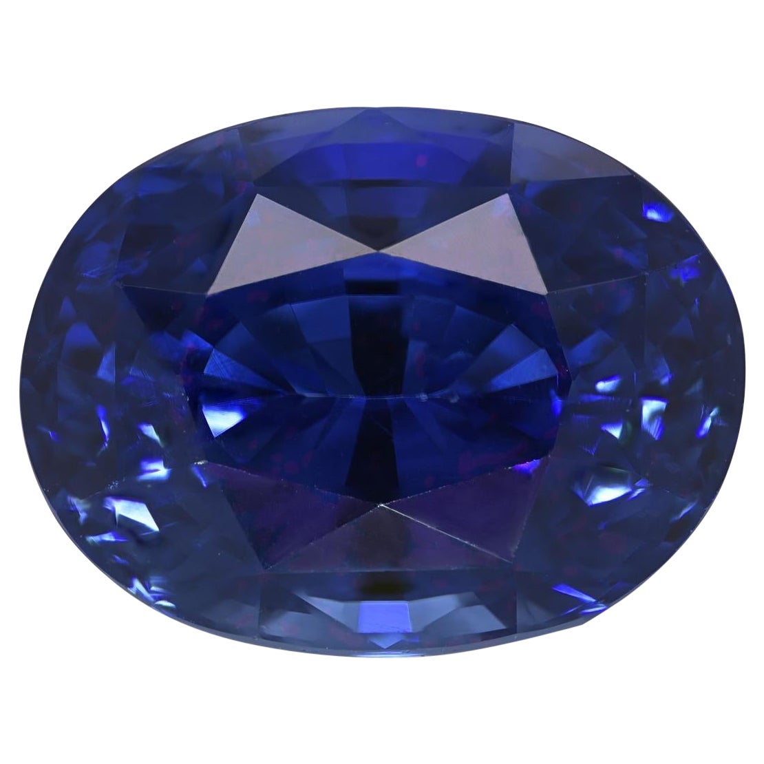 GIA Certified 5.97 Carat Natural Heated Blue Sapphire For Sale