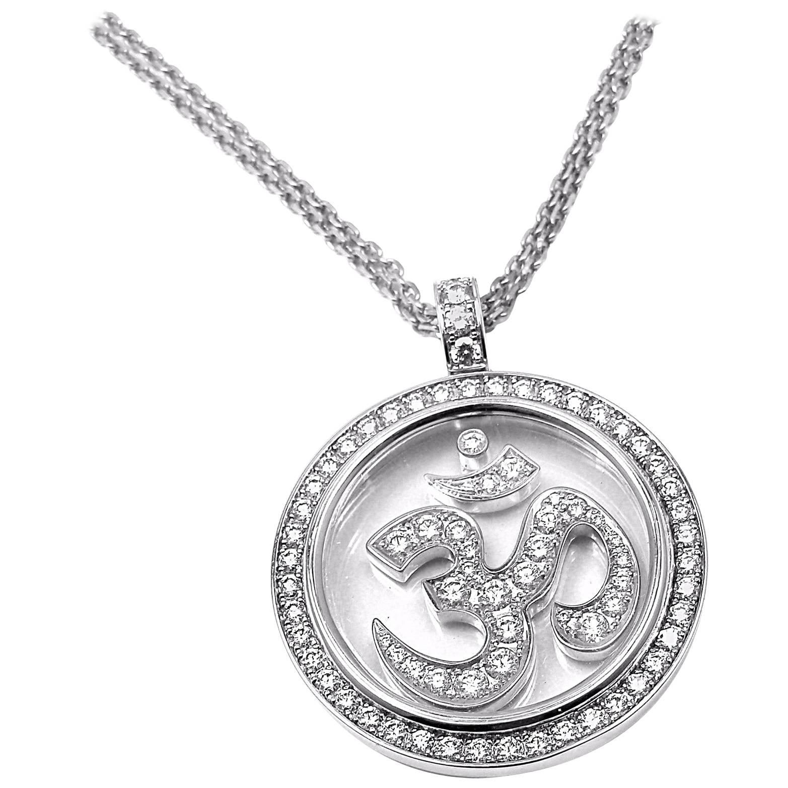 Chopard Diamant-Gold-OM-Anhänger-Halskette