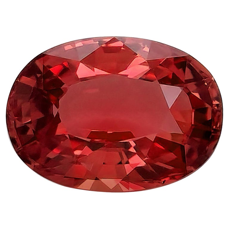 Pendentif Argent 925 Avec Saphir Padparadscha Naturel 35 Ct - Certifié AGL