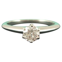 Used Tiffany & Co. Platinum .40 Carat Diamond Engagement Ring
