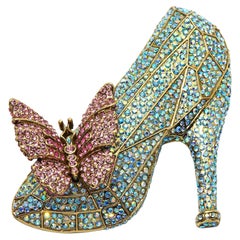 Heidi Daus If The Shoe Fits - Épingle à glissière en verre - Collection Cinderella