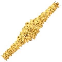 Swiss Yellow Gold 18k Bracelet, 1980s