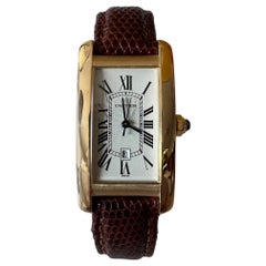 Used Cartier Tank Americaine Yellow Gold Automatic 1725